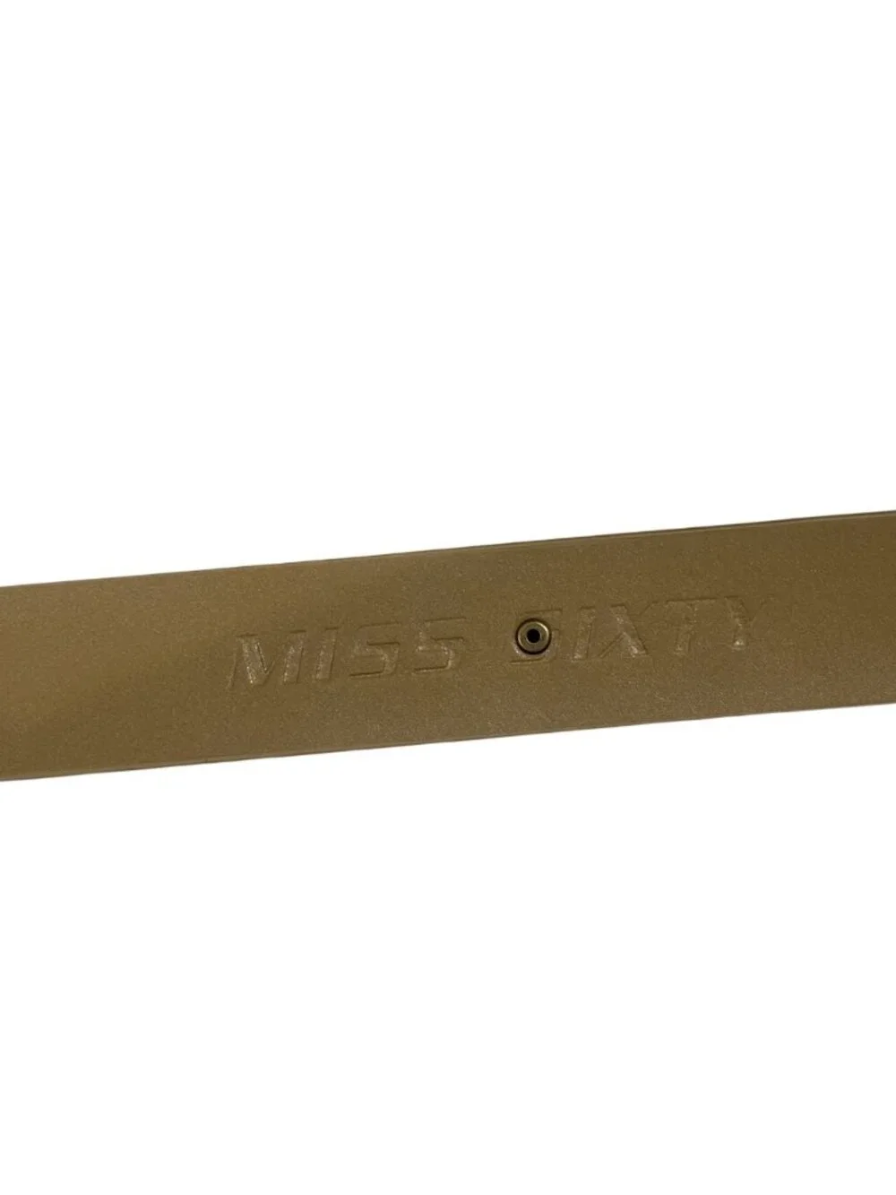 Miss Sixty Stud Embellished Suede Western Belt in Brown